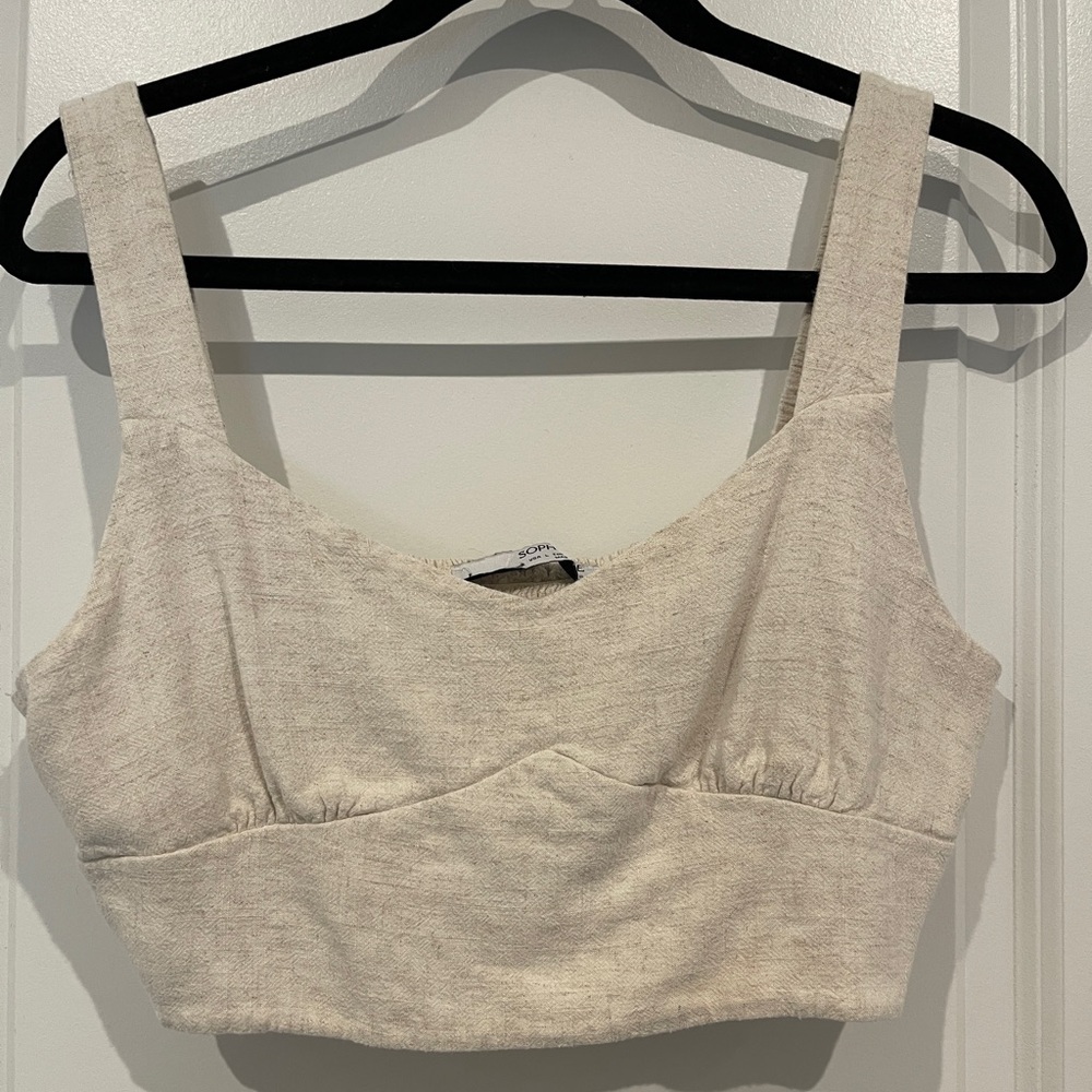 Sophie Rue Cream crop top